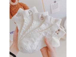 VỚ NỮ GẤU THÊU 357 -  LỐC 10 ĐÔI